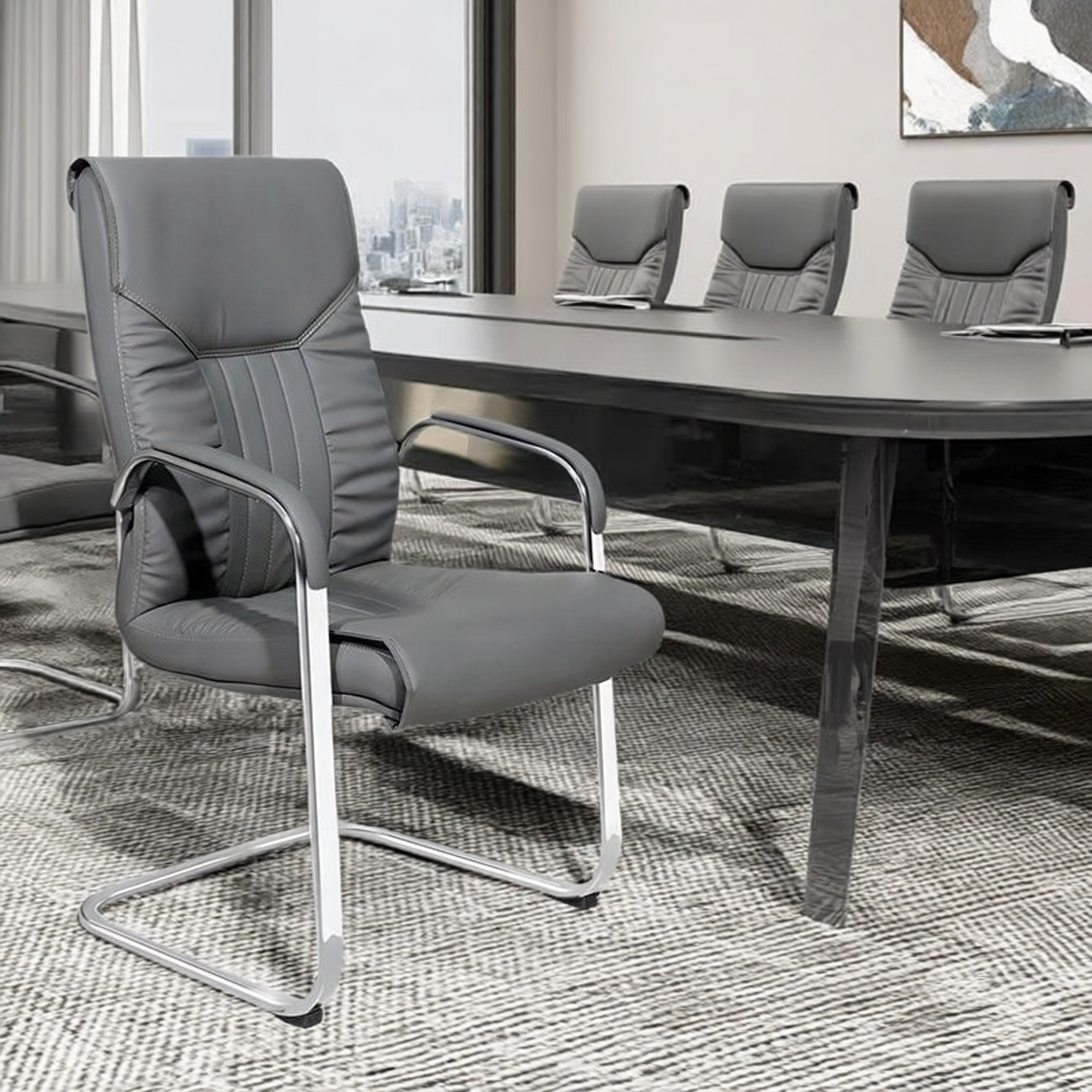 弓形办公会议椅员工椅职员电脑椅