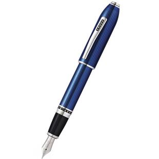 CROSS高仕钢笔正品名铸系列艺术品18K金笔金属蓝收藏礼物墨水笔