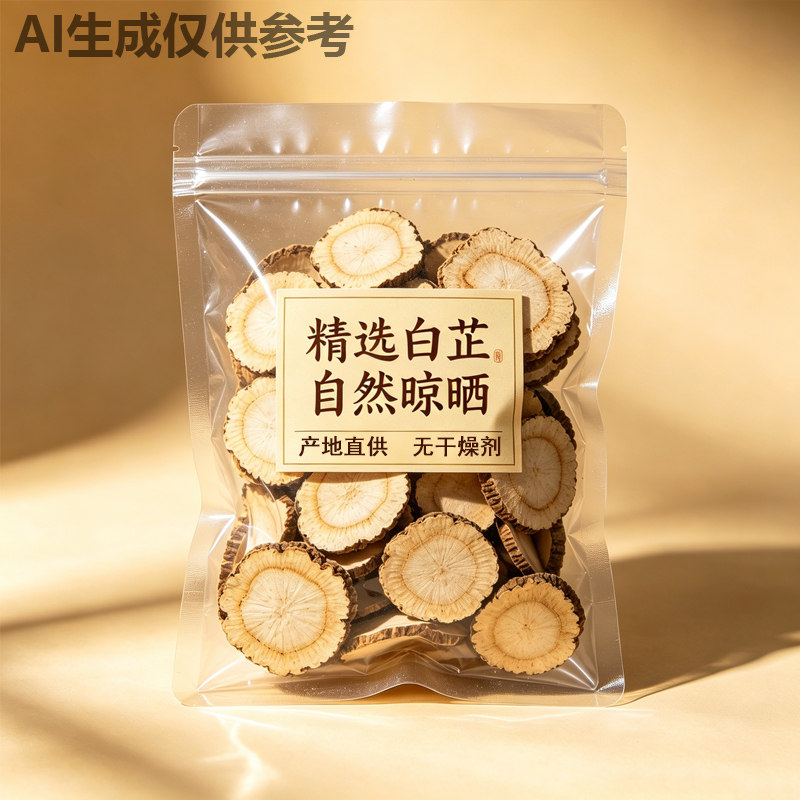 精选白芷片小袋包装批发干货