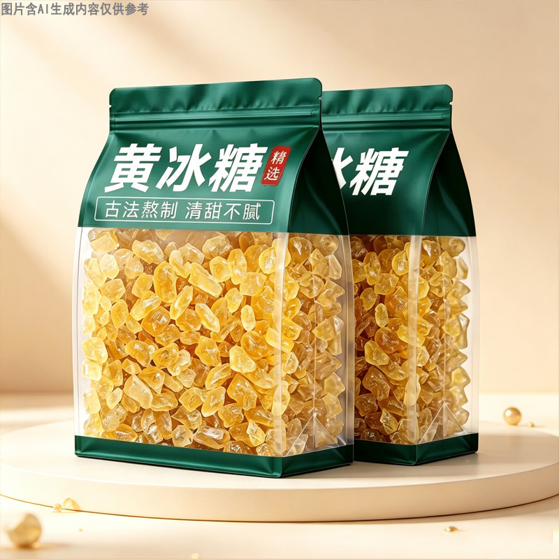 广西自然黄冰糖传统工艺散装调料