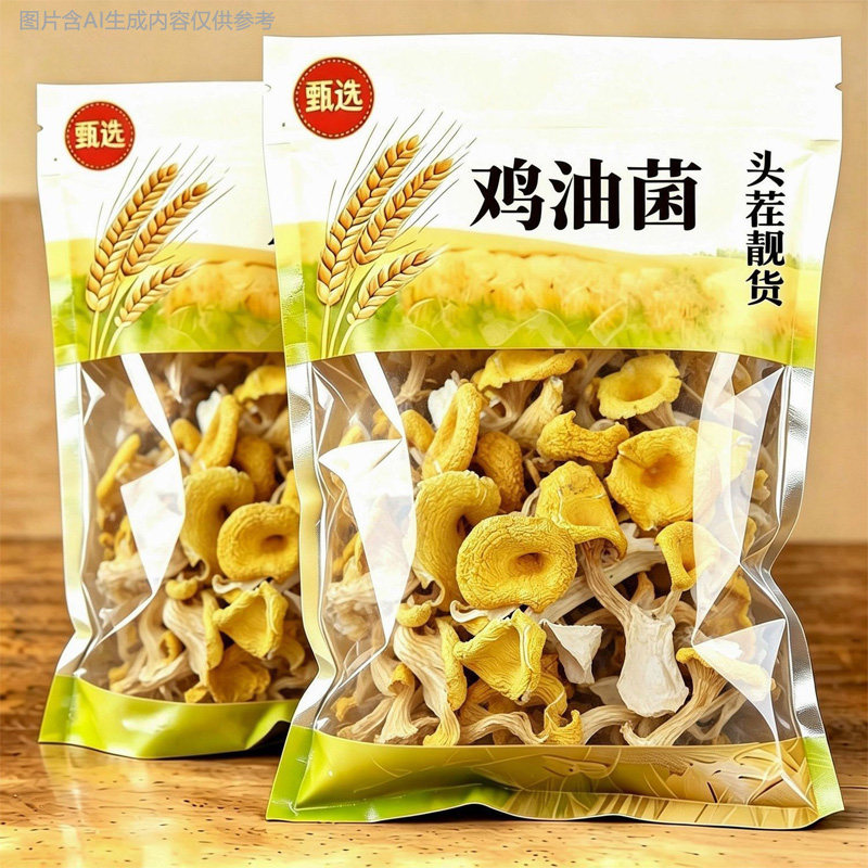 头茬鸡油菌干货菌菇特产级蘑菇