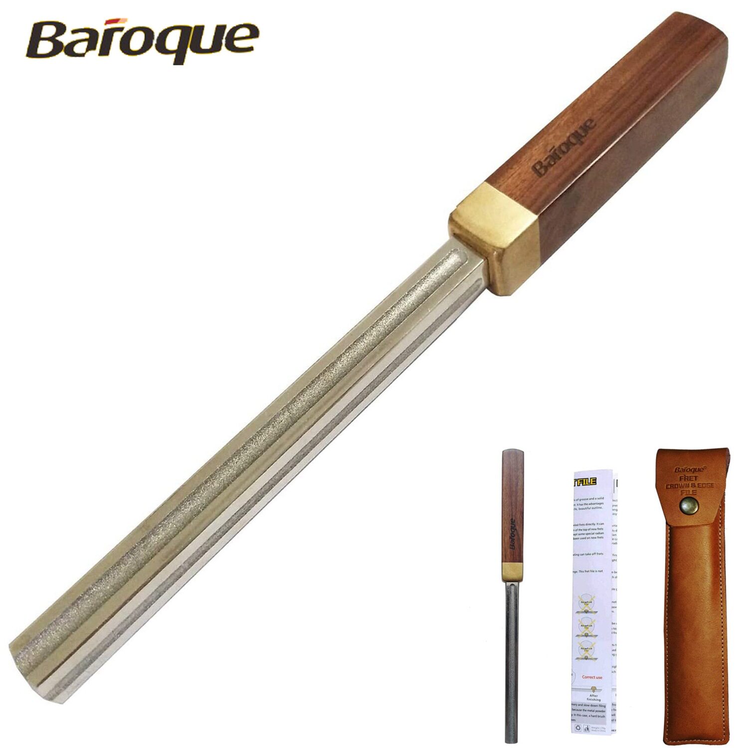 Baroque吉他品丝锉刀品冠边缘锉打磨品丝修整品丝制琴师维修工具