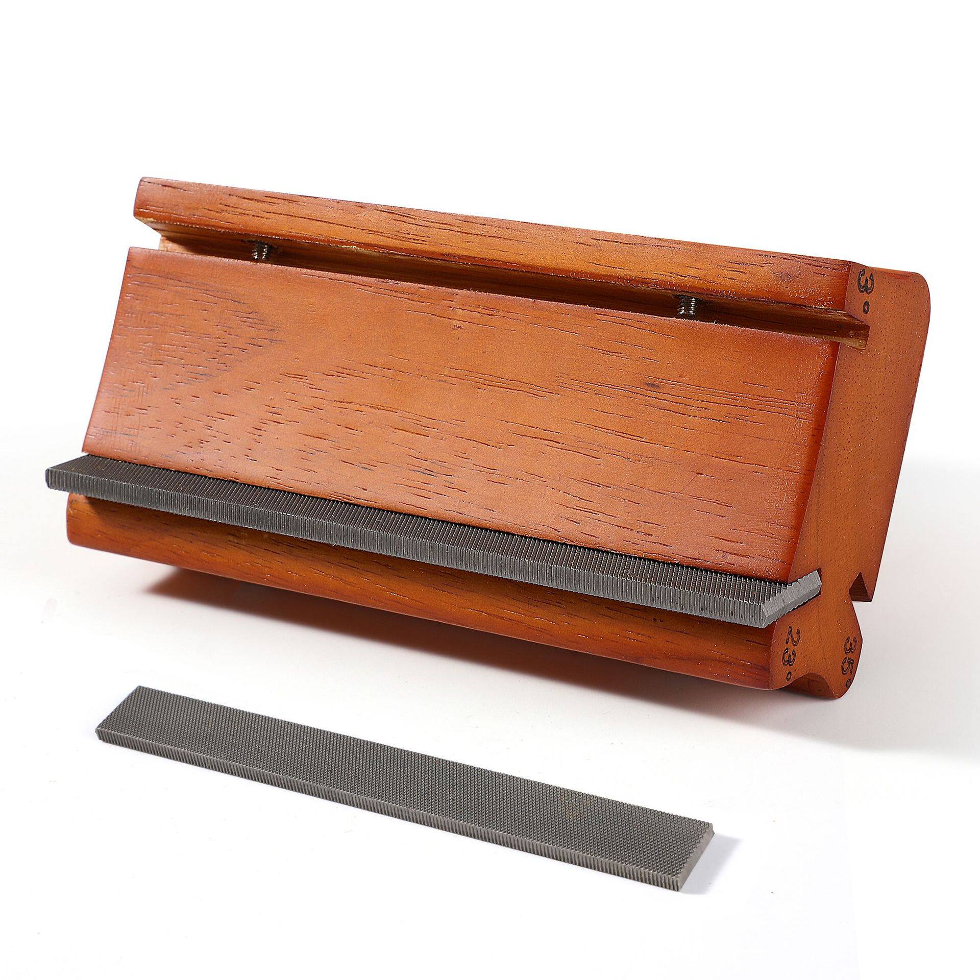 3合1吉他品丝实木斜角锉3/23/35&deg;角 多功能品丝倒角锉刀(棕色)