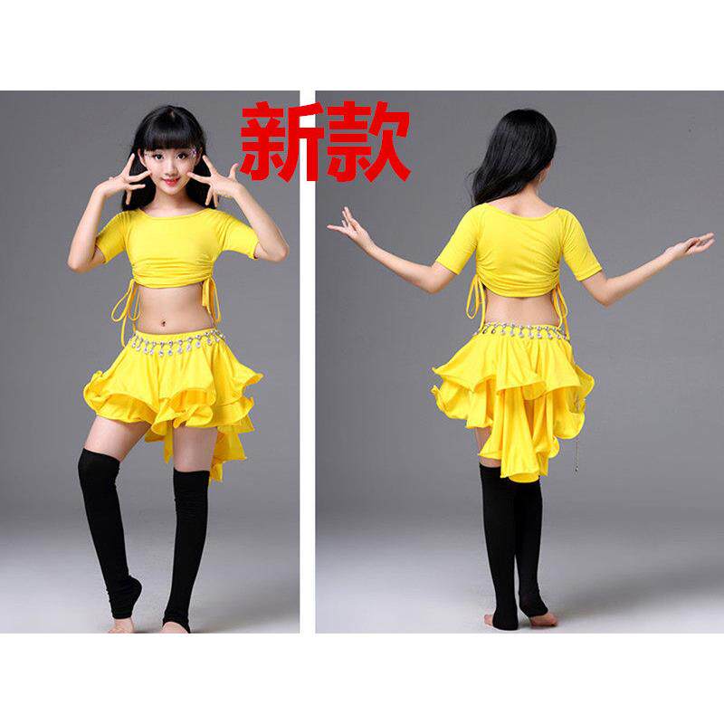 少儿童肚皮舞服装女童演出服套装裙2018新款东方舞小孩练功服裙