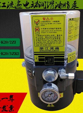 浙江流遍电动润滑泵LRB1-K20/2ZI冲床黄油泵LRB2-K20/3ZKI油脂泵