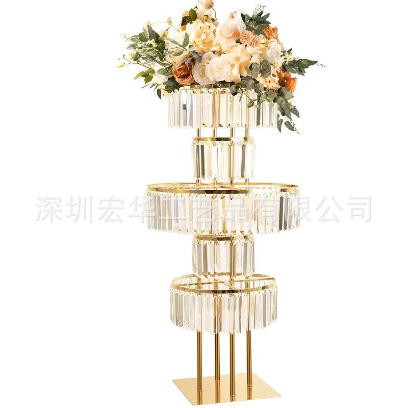 速发婚庆亚饰用品装克力地晶路引婚礼舞台签到处圣诞装饰落水花架