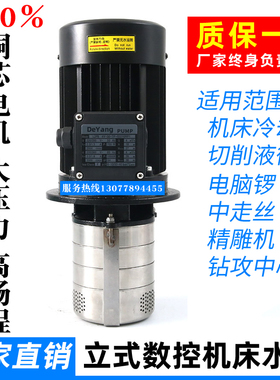 速发80V数机控床立式冷却水泵PC加工中心电脑锣循环泵油泵LDCB2V-