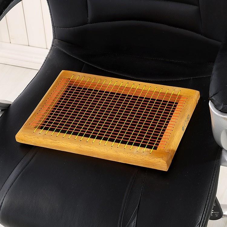 散热透气木框坐垫学生屁股夏季服装厂员工网格办公椅竹片凉垫