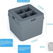 威冰士忌透明冰块模具硅胶格立体冰GIA家用制块方冰器