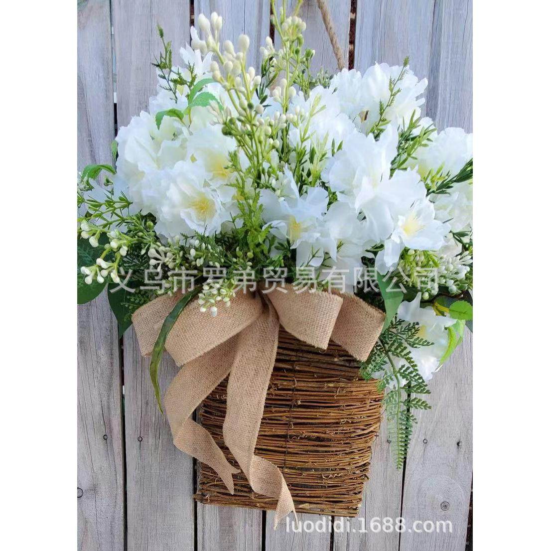 LJA篮品新春夏季花圈仿真花藤篮花门篮门挂装饰品花环,节庆用品/礼品,装扮布置套餐,淘宝优惠券,粉丝福利购,淘宝优惠卷