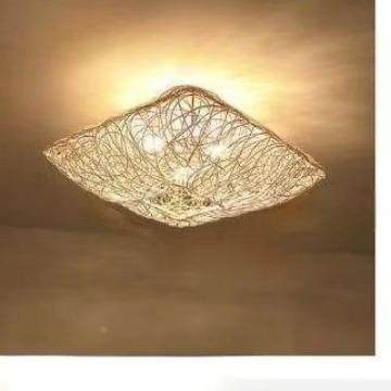 藤编吸顶台灯日式民宿客餐厅卧室阳灯笼东厅南亚藤麻绳田园艺灯具,家装灯饰光源,智能吊灯,淘宝优惠券,粉丝福利购,淘宝优惠卷