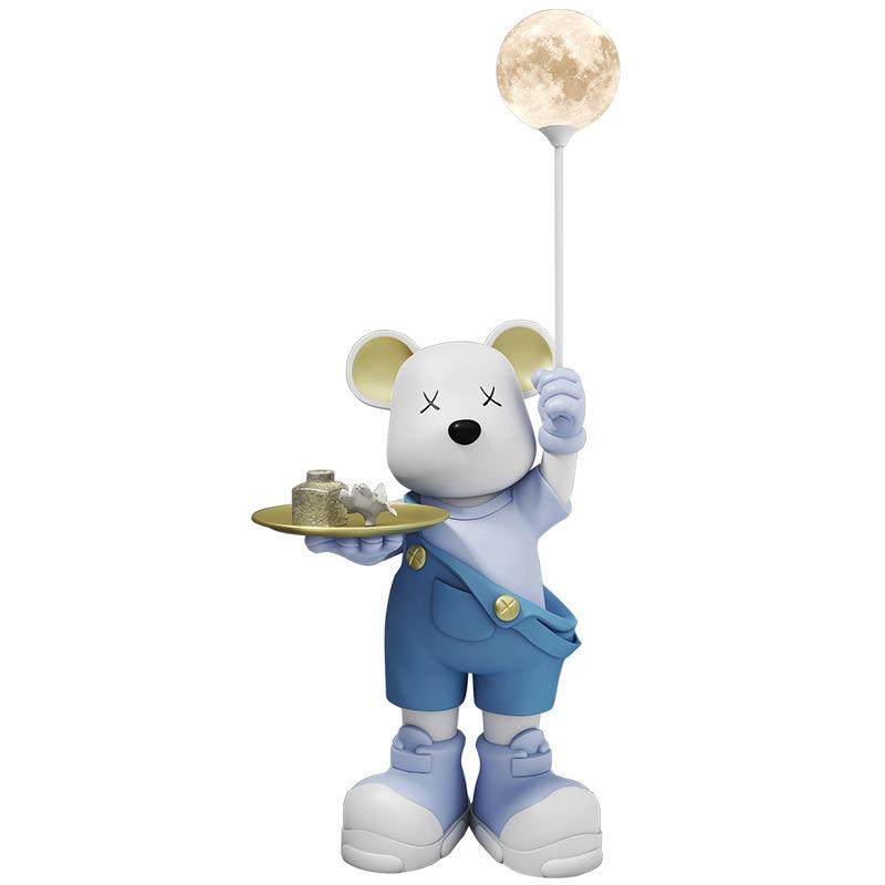 新品网件红暴力新熊BYX8658落地摆月球灯大熊托盘客厅沙发旁装品,家居饰品,落地摆件,淘宝优惠券,粉丝福利购,淘宝优惠卷