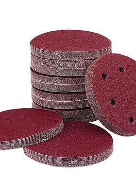 ULEMA5寸植绒磨纸砂气动片打机自GNA粘圆形沙纸木工抛光圆盘打磨