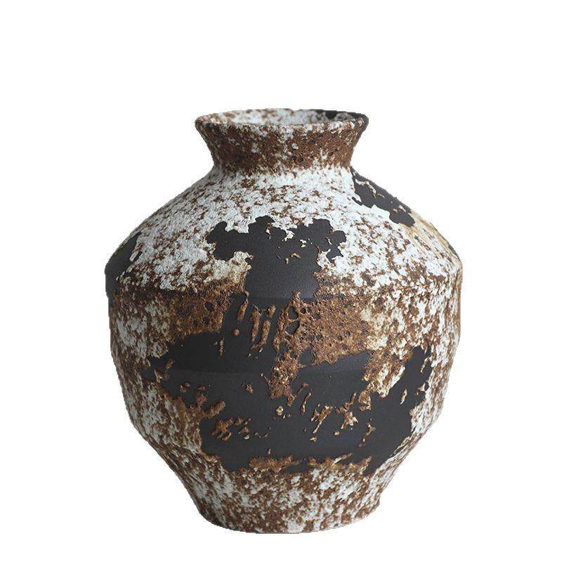 斑驳VOA复古老陶罐陶瓷花花瓶禅意寂风侘陶罐摆件装干花插粗陶饰,橡塑材料及制品,工业陶瓷,淘宝优惠券,粉丝福利购,淘宝优惠卷