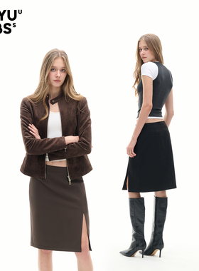 LEIYU LABS西装半身裙女2026年春季新款宽松防走光宽松包臀裙中裙