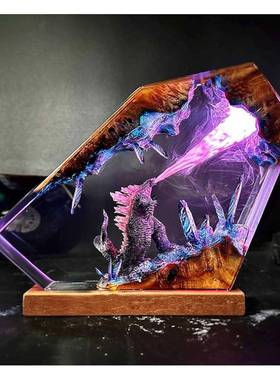 跨境爆款. 树脂灯立体模型环氧树脂父亲节礼物