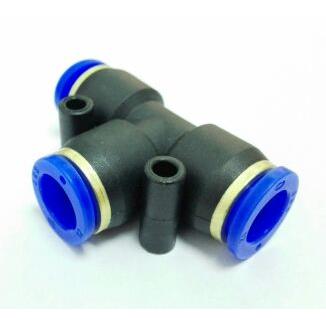 快插式气管三通接头 Φ12mm等径三通快接接头 12mm外径软管用三通