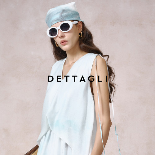 Dettagli/迪塔莉 2025新款百搭时尚度假风套头方巾头巾