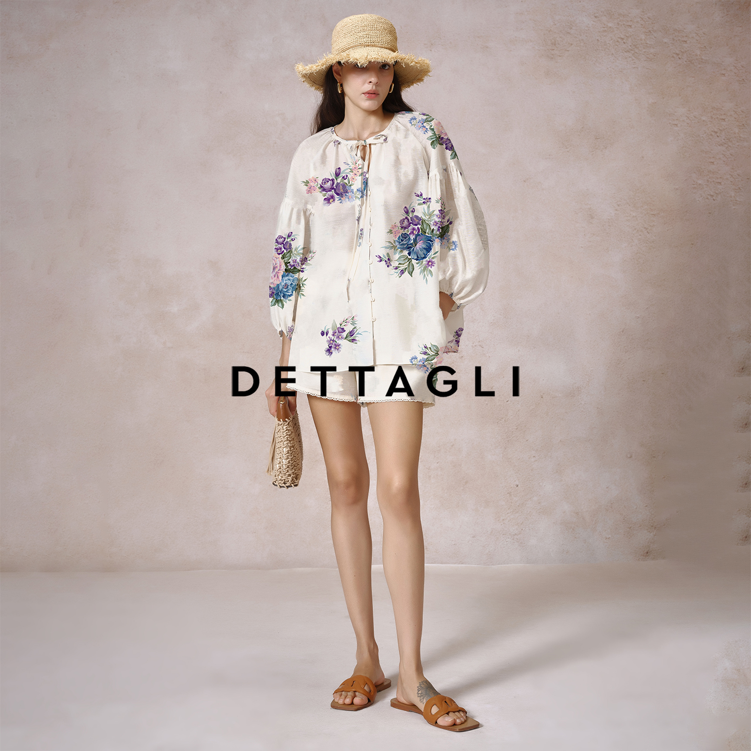 Dettagli花神系列上衣(含吊带)/短裤