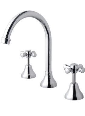 正品埃美柯双柄冷热水三孔浴盆龙头十字柄面盆龙头YM601专卖店