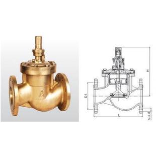 2.5寸 减压阀稳压阀DN65 专卖店 埃美柯710黄铜法兰活塞式 正品