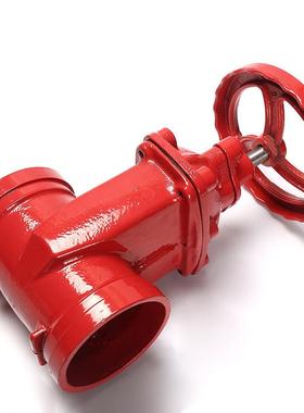 Z85X暗杆沟槽闸阀 沟槽消防闸阀卡箍闸阀 红色消防卡扣式水管闸阀