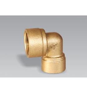 正品埃美柯628黄铜90度异径内丝弯头DN20XDN25（6分x1寸）专卖店