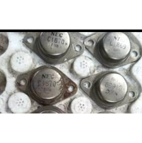 2sc1870 C1870 C1869 超声波金封铁壳管三极管原装进口拆机件测好