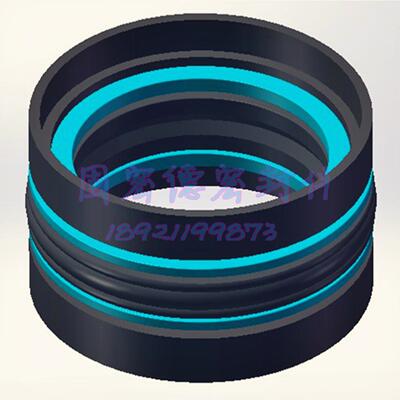 液压油缸油封KDAS型190*165*50.8活塞孔用五组合式密封圈/件/环