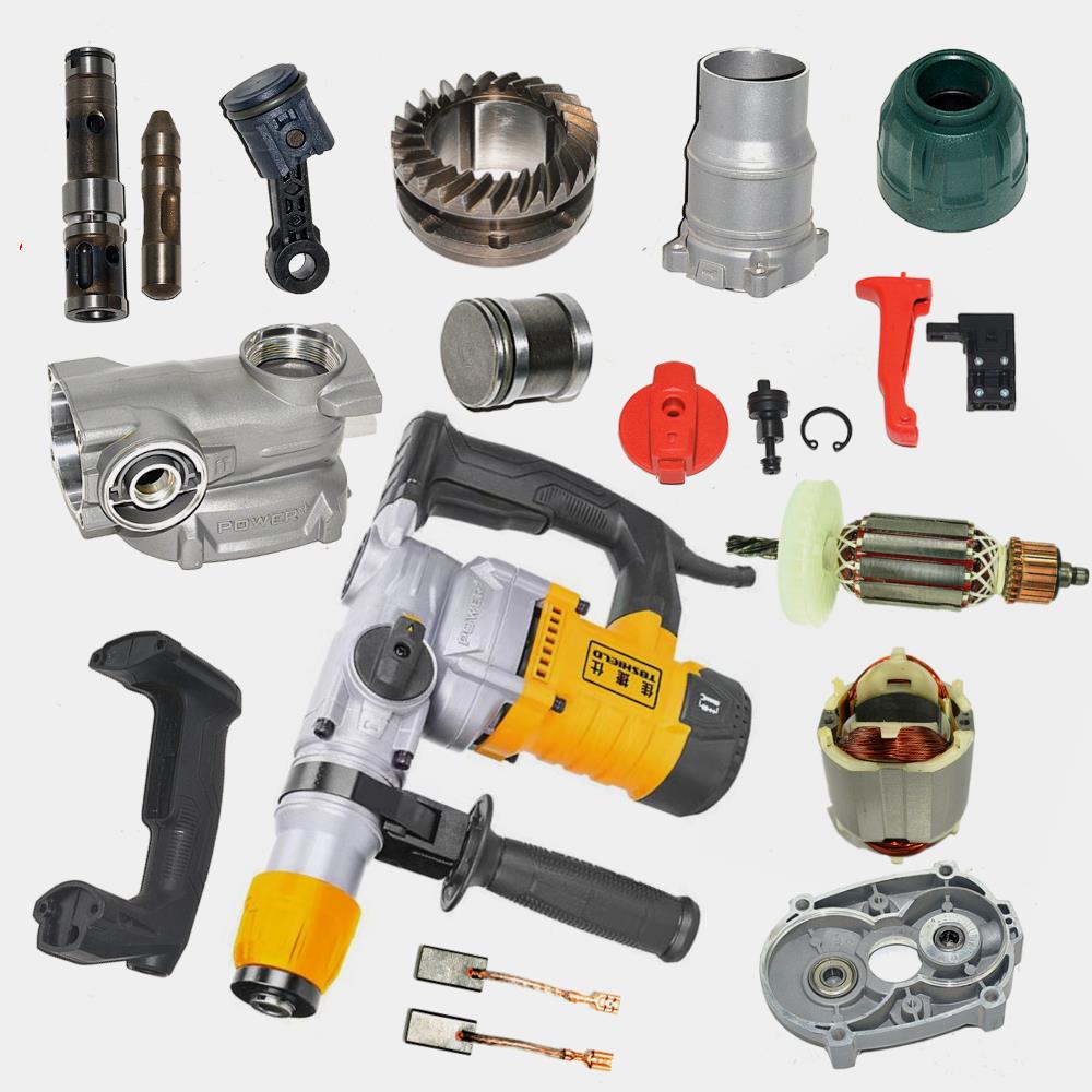 佳捷仕J07/09-28电锤机壳手柄开关碳刷齿轮箱转子离合器原厂配件