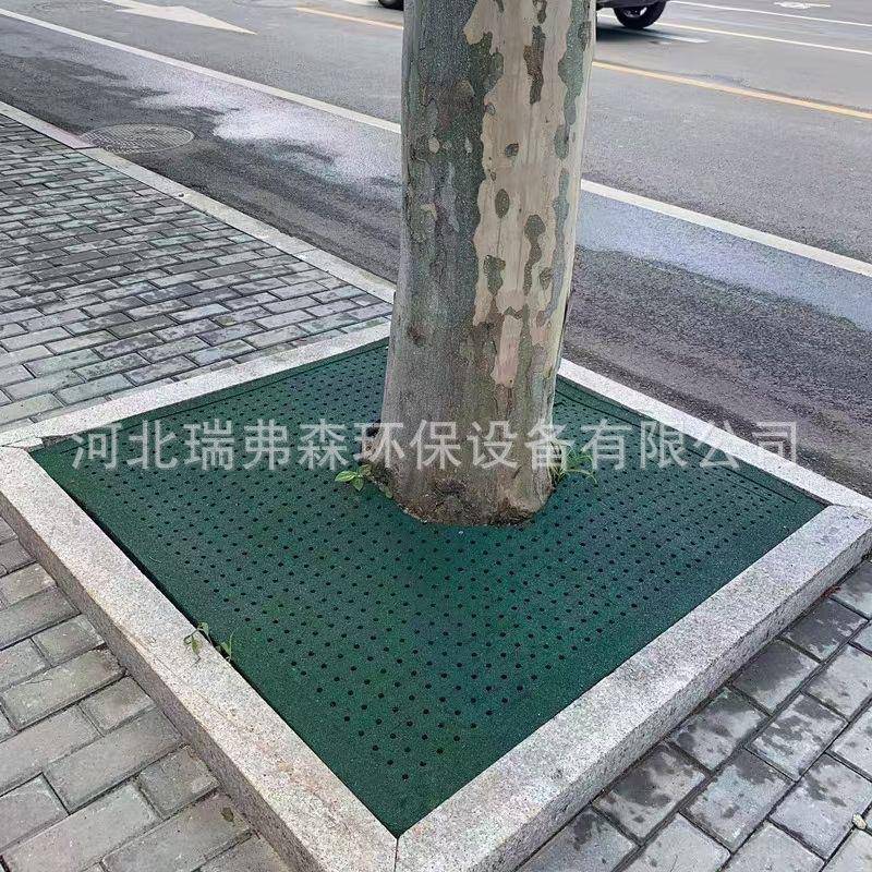 橡胶树篦子橡胶树池盖板橡胶护树板热熔橡胶树池篦子源头厂家直发
