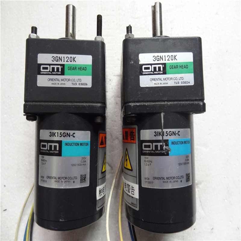 进口拆机MO东方减速电机3ⅠK15GN-C/3GN120K  15W200V~议价