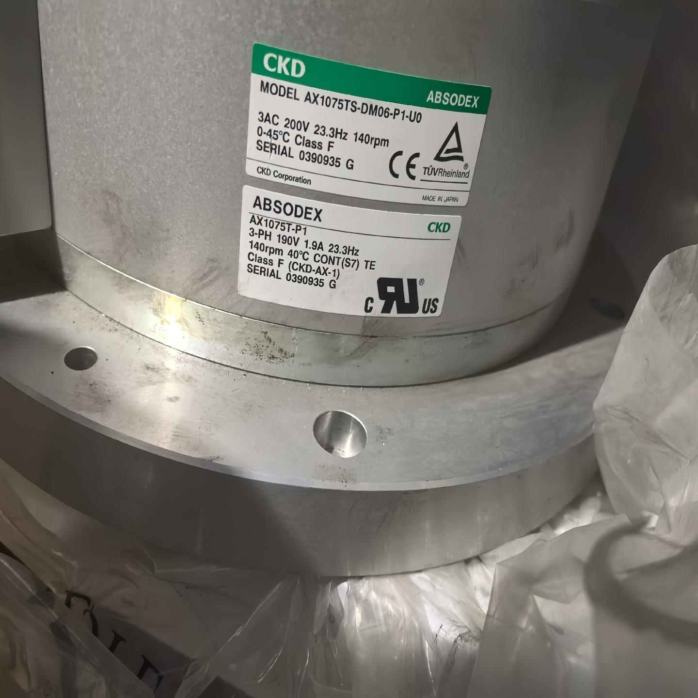 CKD伺服DD马达AX1075TS-DM06-P1-U0 A~议价