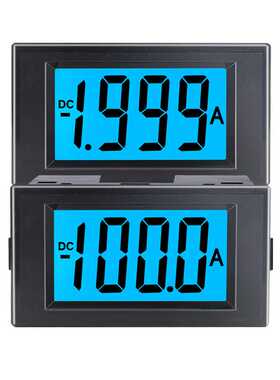 dc1a10a20a50a100a数显直流电流表正负显示模块D69-250电源AC220V