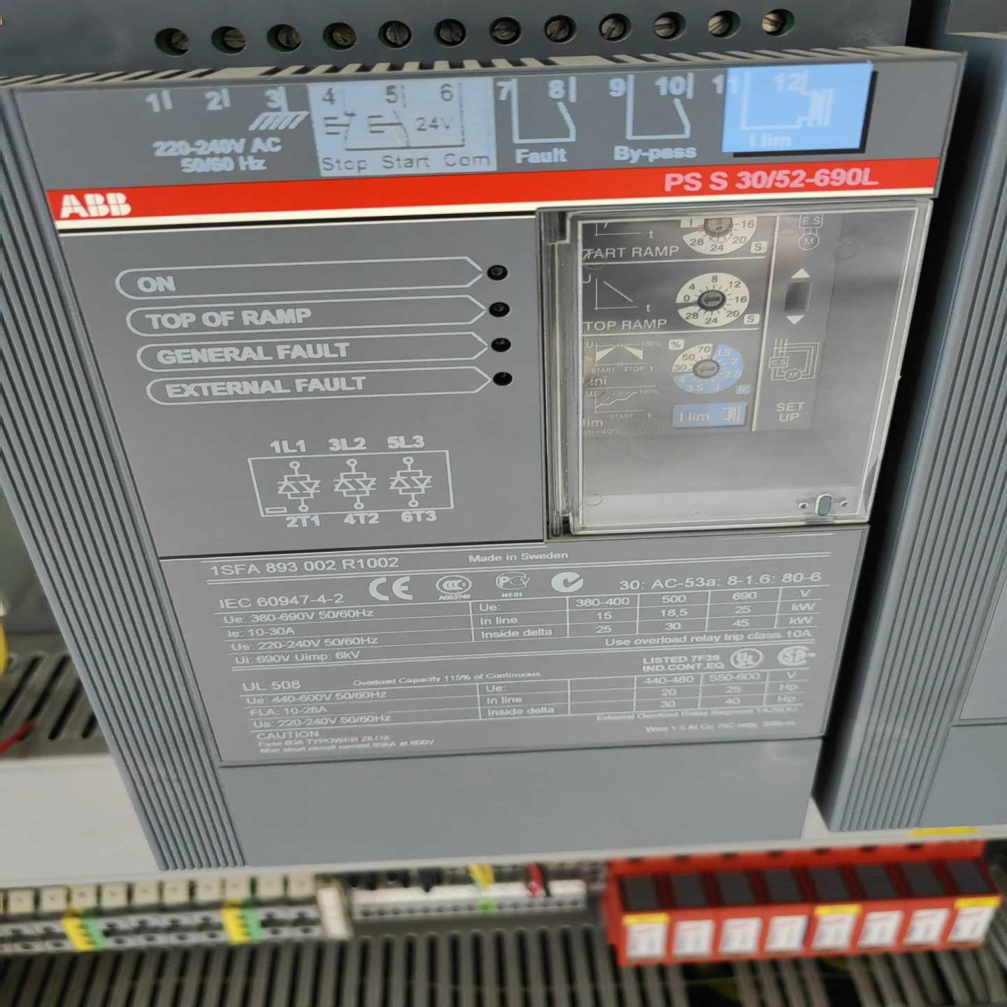 ABB 软起动器：PS S 30/52-690L，新柜2(崽崽配件）