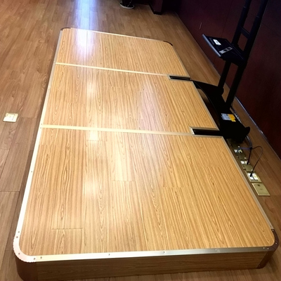 小舞台半圆室内口才班弧形移动站台讲台地台教学演讲台实木圆角