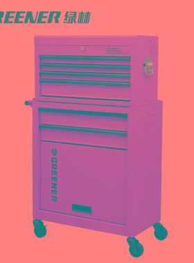 GREENER收纳车工业风工具柜咖啡图书画材室家用移动小推车置物架