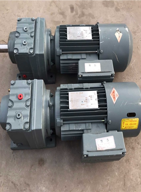 两台sew卧式直轴制动齿轮减速机，R37 DT80K4 /B（憨憨电子）