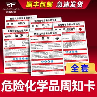硝酸化学品油漆周知卡仓库标识牌安全盐酸过氧化氢氧气天那水硫酸