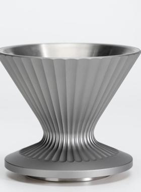 codale咖啡漏斗滤杯手冲家用商用过滤器具不锈钢套装耐热摩卡壶