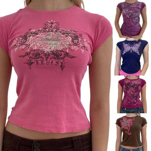 Multi color and multi size printed T-shirt多色多码印花T恤