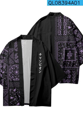 3D printed cape clothing for men and women3D印花披风服装男女