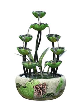 风水奢轮循环假流水喷泉H8302摆件室内桌客山厅美面容院简约轻装