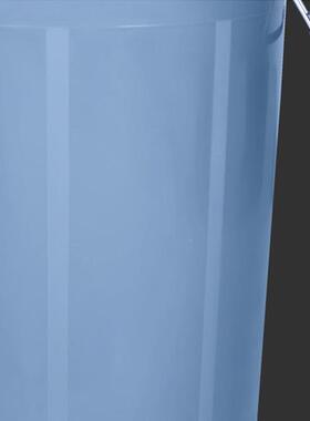 VLEN大垃圾桶大号黑色外户灰环卫AOF厨房无形盖带盖圆色商用塑料