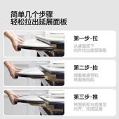 富梦华岩板餐家用小户桌型变可桌轻奢Z005圆简约5新伸缩餐桌