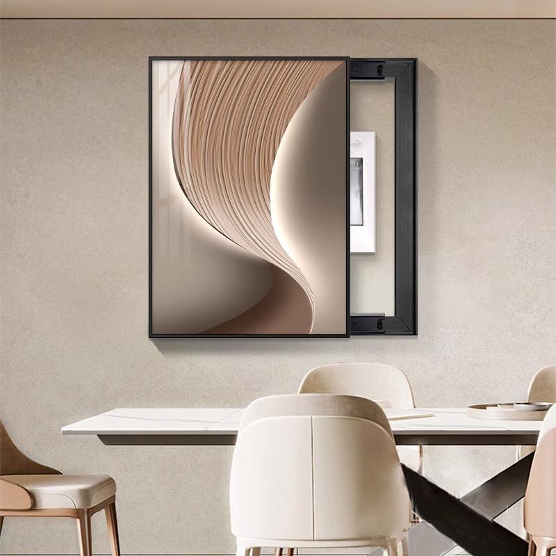 电表箱装饰画20轻2款竖款5新配电箱免打孔奢挂画电闸盒弱SHH电箱