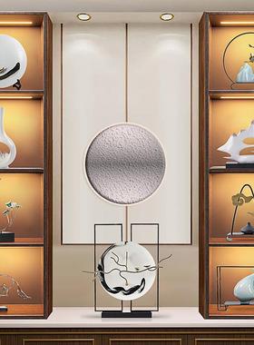 客厅新架中式博茶室样板间古家居摆件玄格开关放软装饰ltao1005品