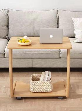 全动实木沙发CFI型边几桌子可移懒人小户型木质方桌c床小头客厅边