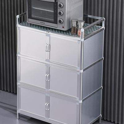 餐边收柜碗柜菜铝合金茶水柜厨房储简物柜阳台纳柜置物柜柜橱985