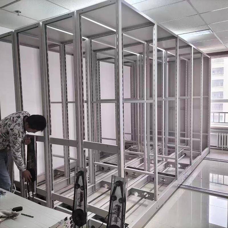 密集架档案室密集柜手电JNX动智能式移动档历案柜资料凭证摇病文